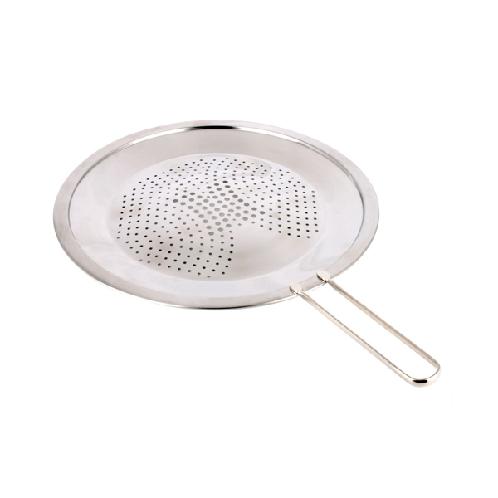 Stainless steel frypan cover oil prevention net
