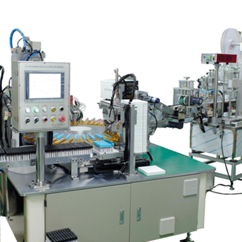 DY-08 Vacyuum Blood tube making machine The machine can pack 100 pieces of vacuum blood collection