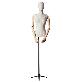 detail image2 BOLD Male Torso Mannequin Stand  w/ Wooden Arms & Steel Tripod