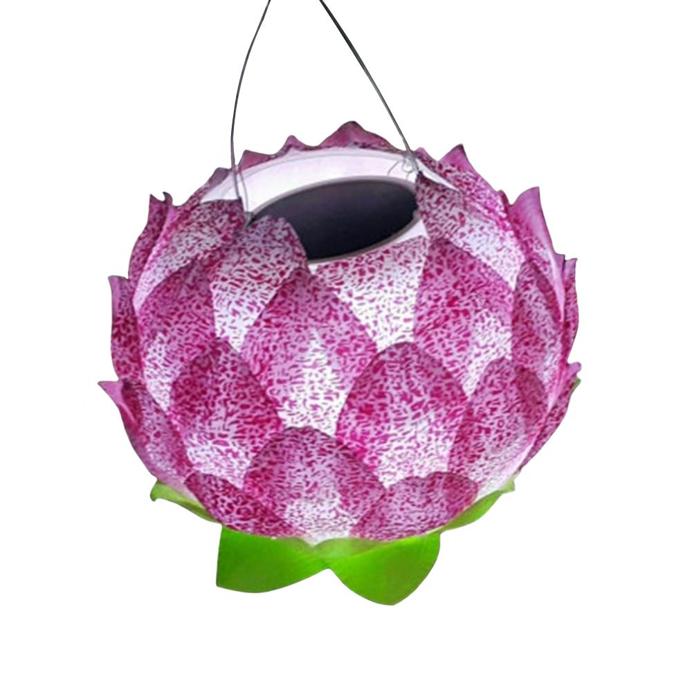 DAEWANG KING Solar Panel LED Flower Lotus Light Lamp