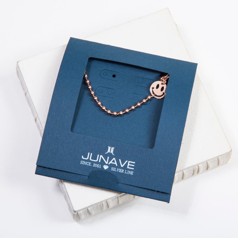 Smile 3 mm ball fashion silver bracelet