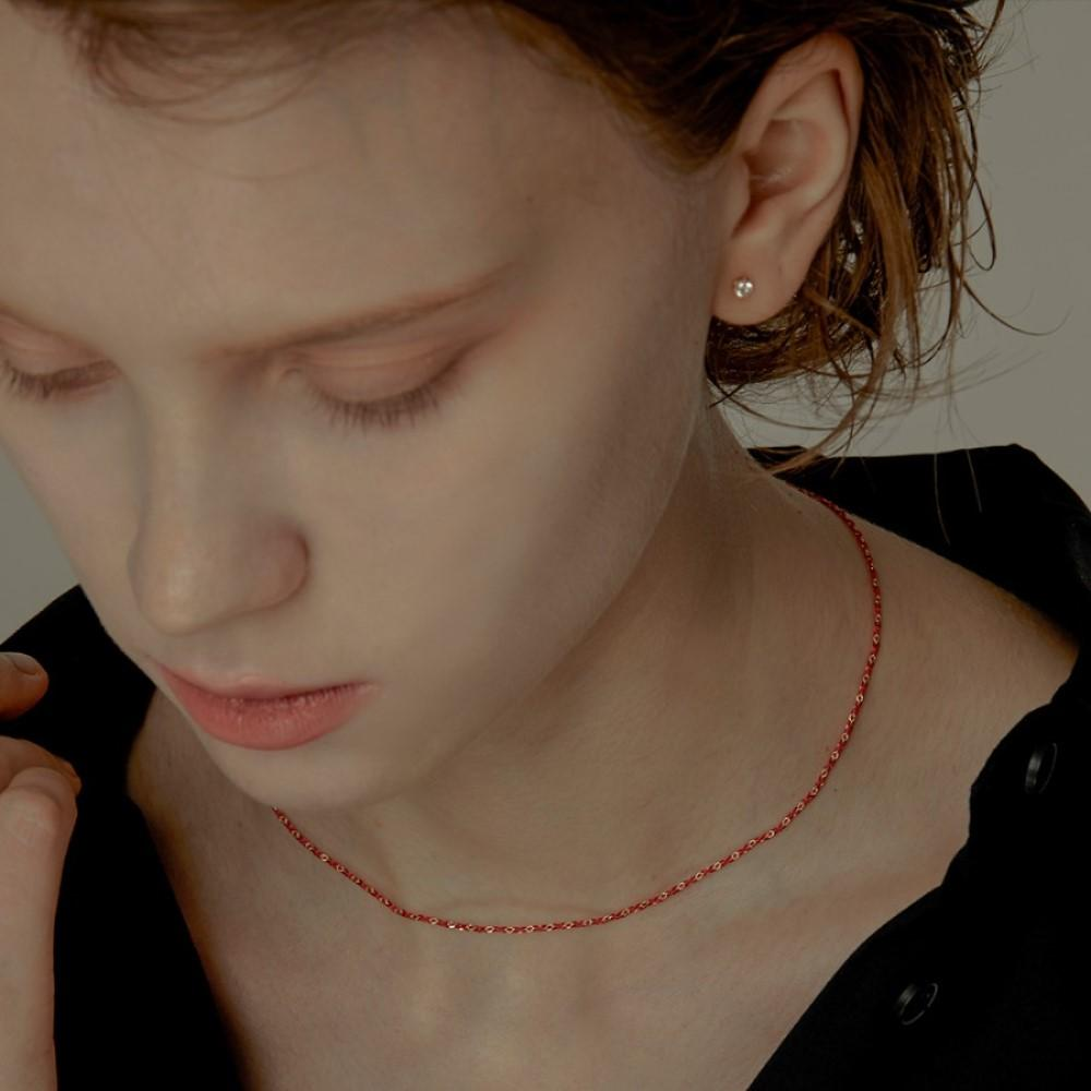 Silky Gold Chain Choker Necklace