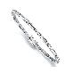 full image 14K GOLD BRACELET SERT WITH CZ STONES